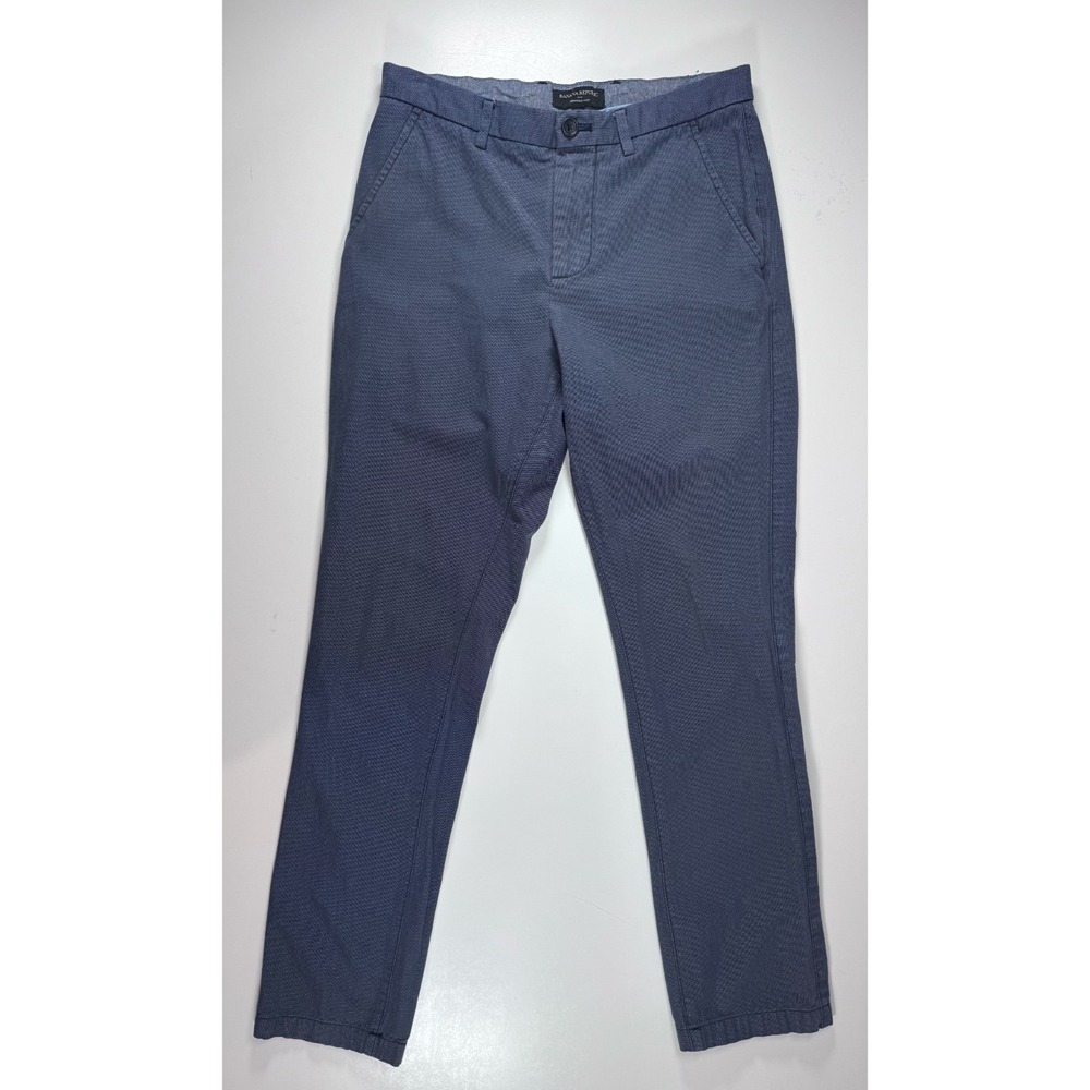 BANANA REPUBLIC Kentfield Chino Pant Mens 30x32 (actual 30x30) Blue Straight Leg